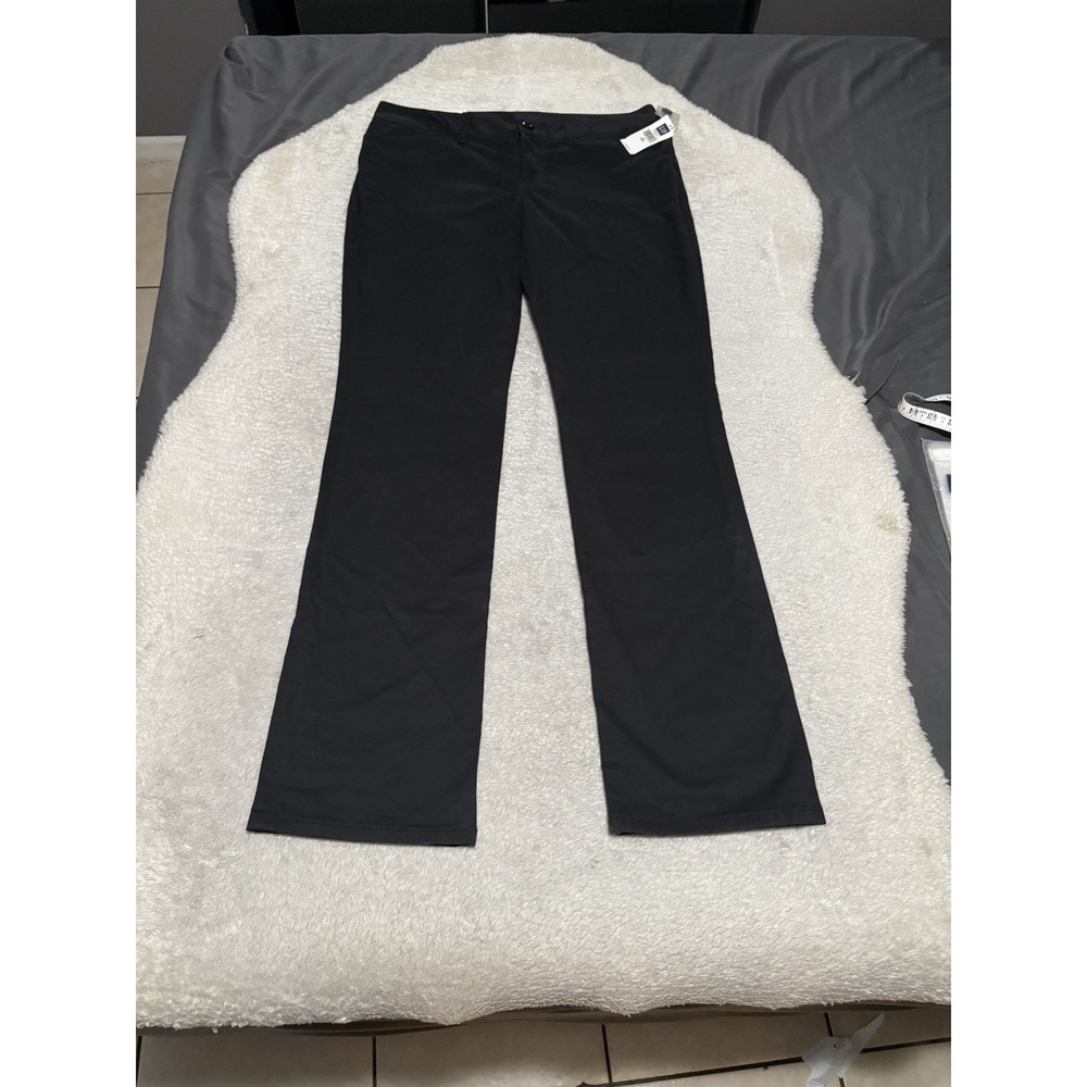 Gap Low Rise Skinny Womens Black Chino Pants Size 12 Long Trousers Stretch NWT